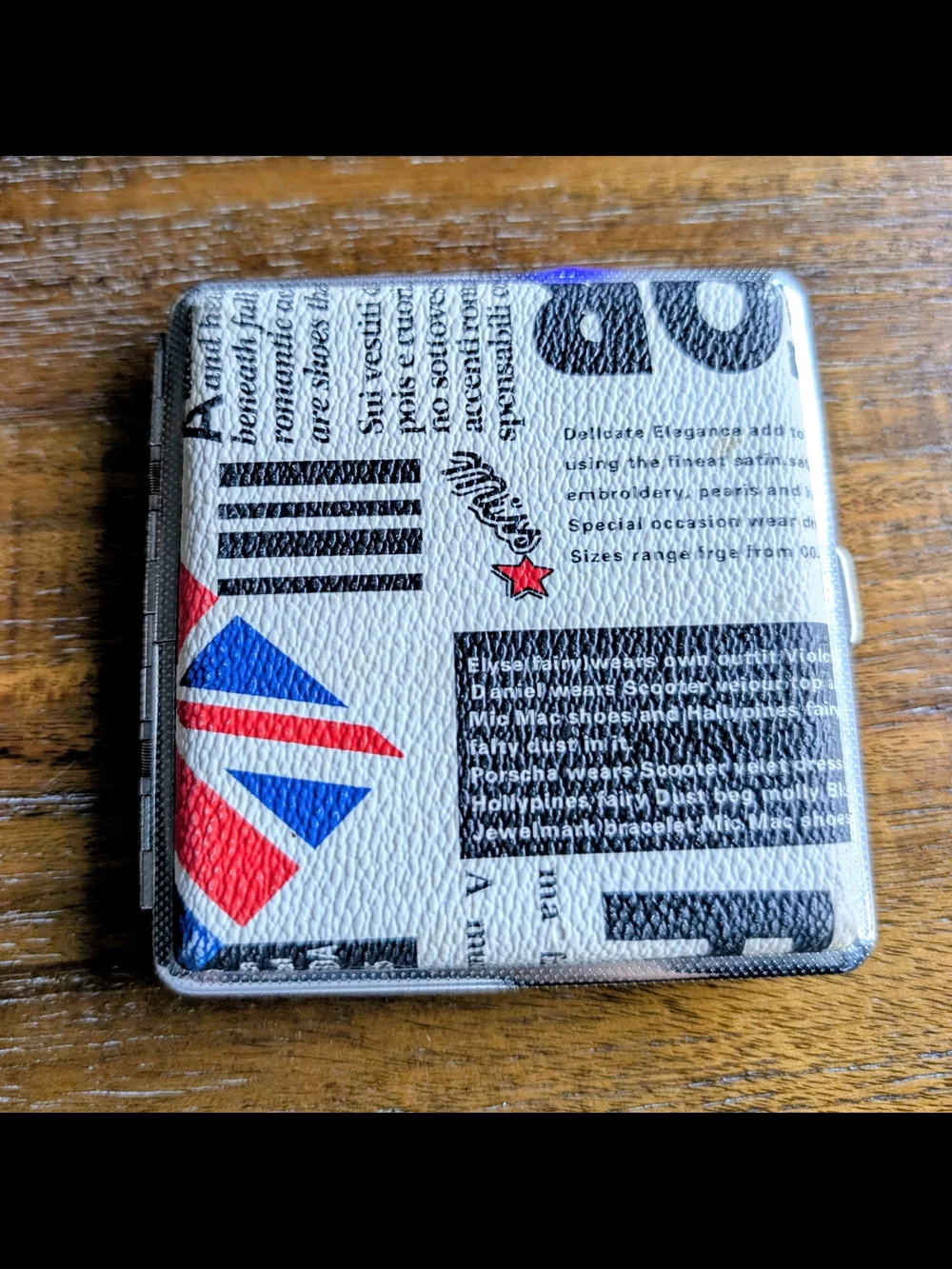 Union Jack Pattern Card Case/Cigarette Holder